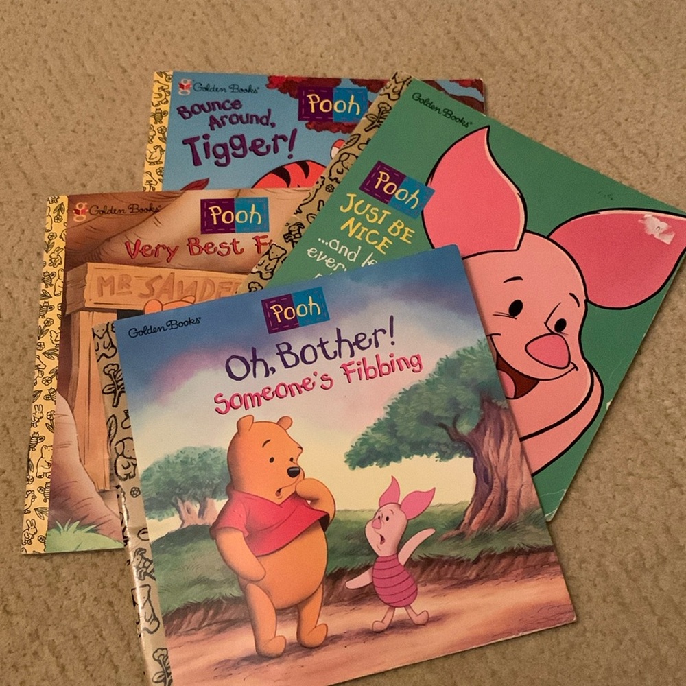 3 for $5 - Golden Books - Winnie the Pooh books (bundle of 4 softcover)